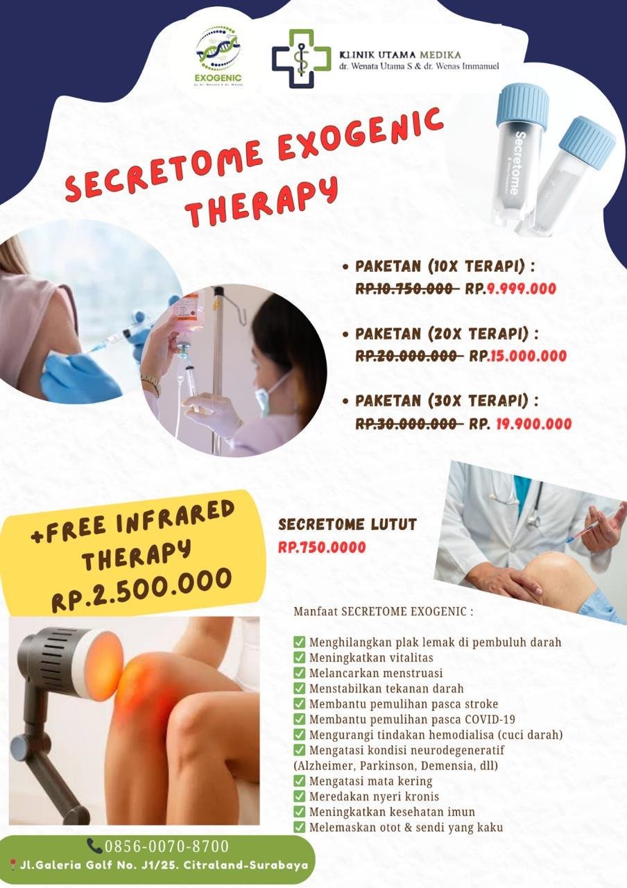 Secretome Exogenic Therapy